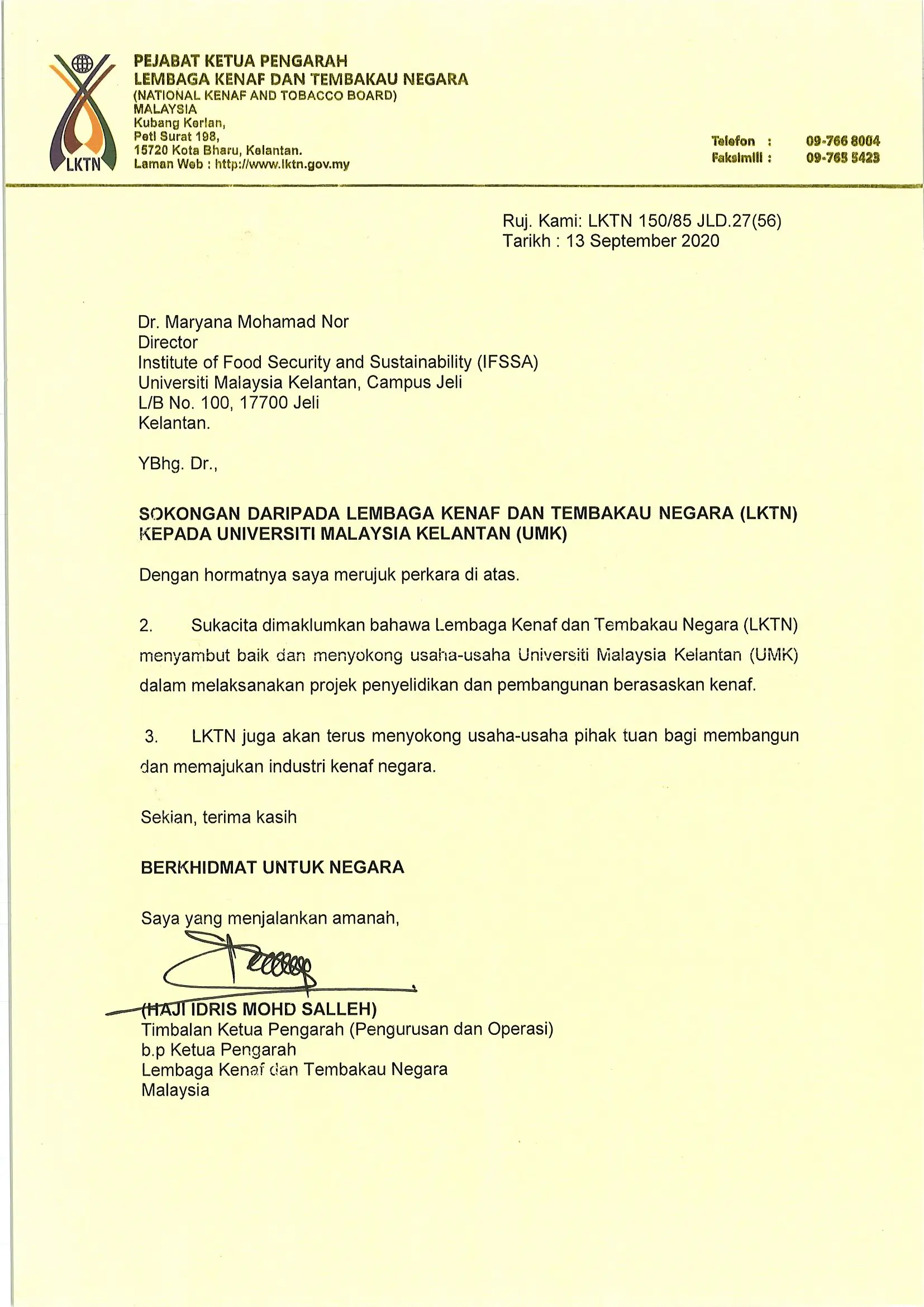 Sokongan LKTN