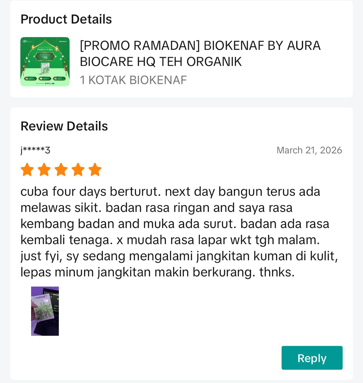 Testimoni pengguna