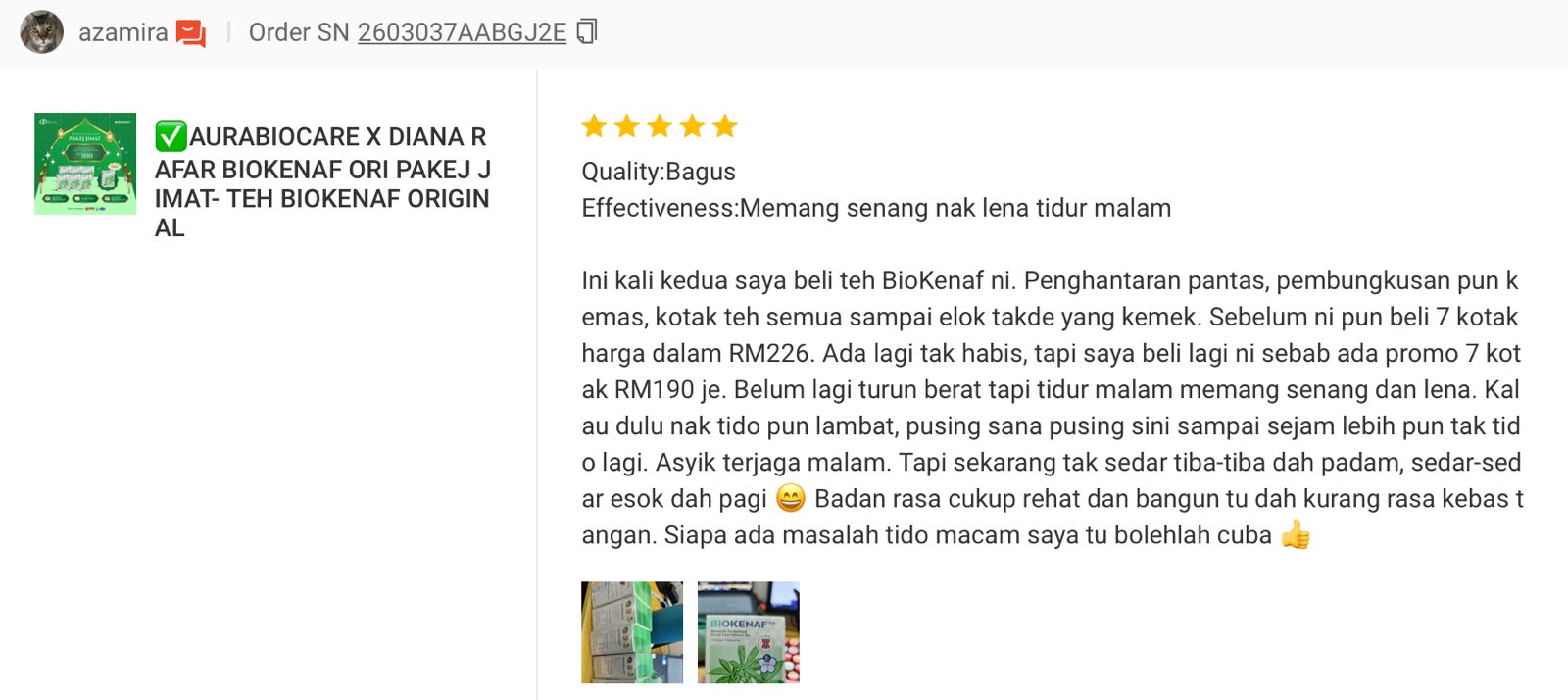 Testimoni pengguna