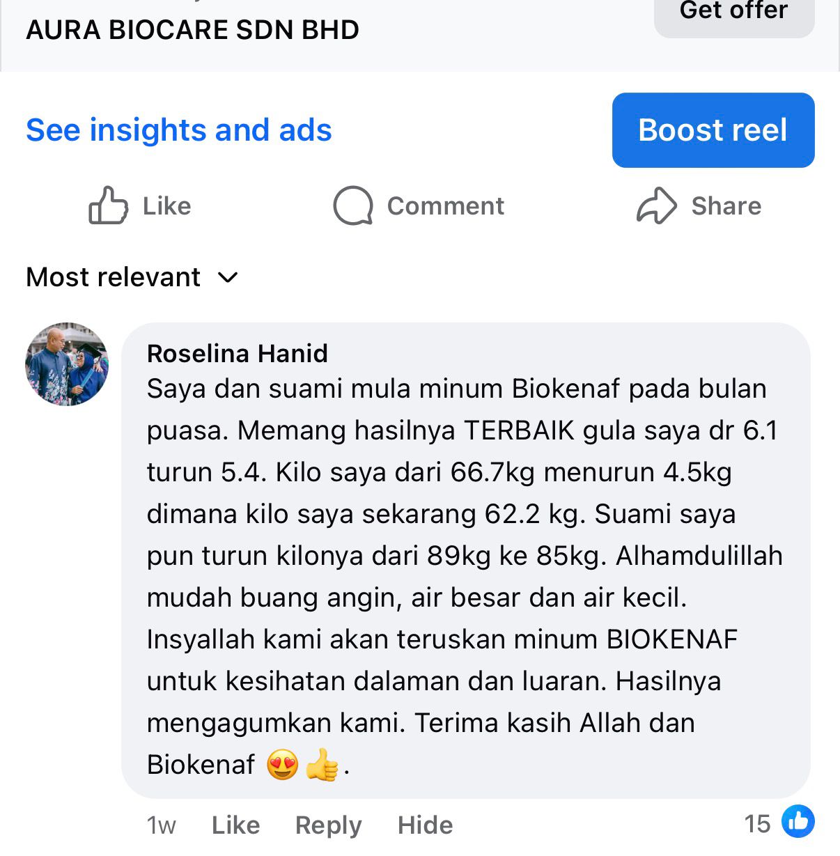 Testimoni pengguna