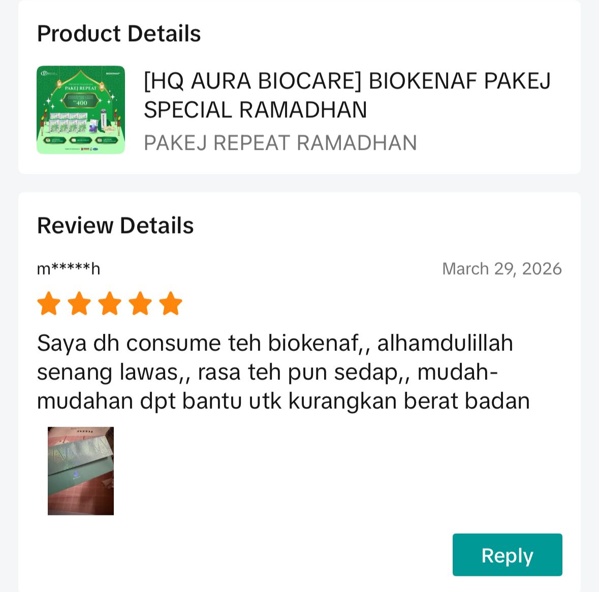 Testimoni pengguna