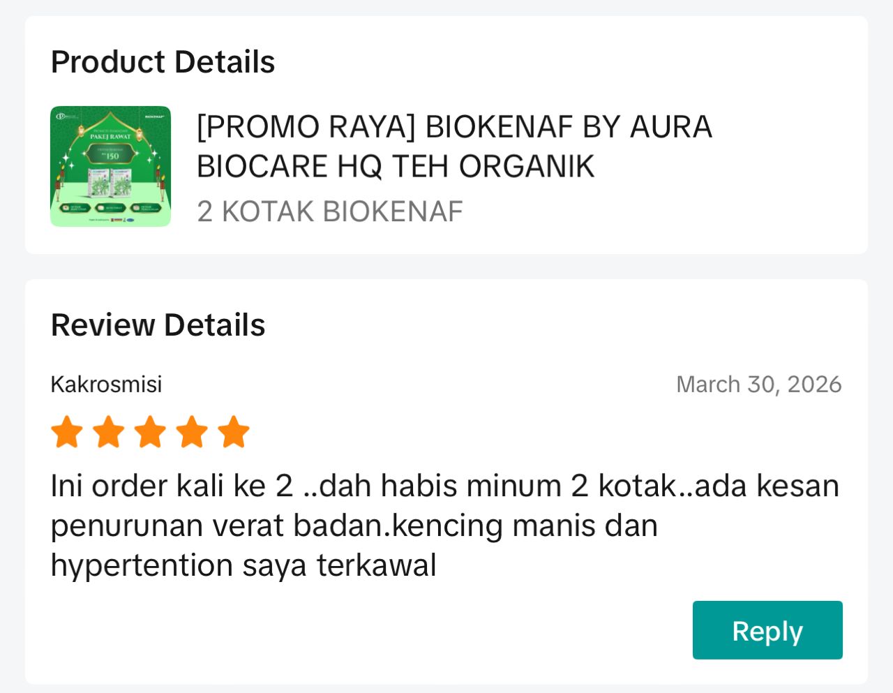 Testimoni pengguna