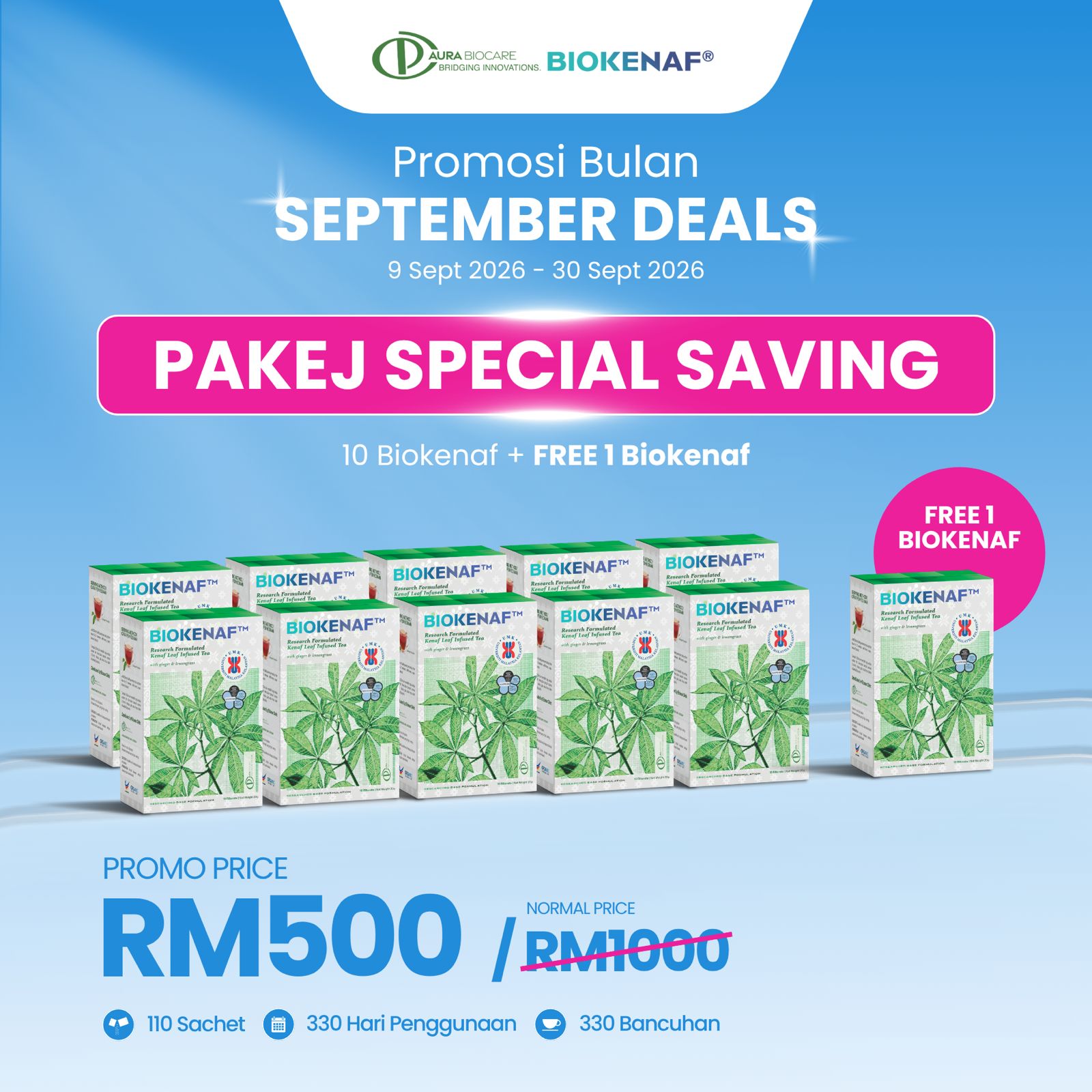 Pakej Special Saving (10 Kotak + FREE 1 Kotak)